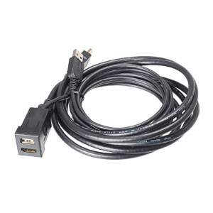 ビートソニック USB/HDMI延長ケーブル USB14A ホールサイズ26x23 トヨタ車用 スペアスイッチホールがU・・・
