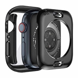 IP68級防水 アップルウォッチケース 背面カバー付き AppleWatch アップルウォッチカバー 防水 防塵 全面保・・・