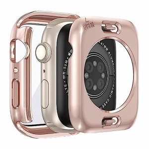 IP68級防水 アップルウォッチケース 背面カバー付き AppleWatch アップルウォッチカバー 防水 防塵 全面保・・・