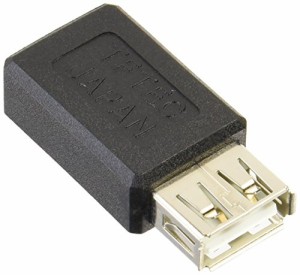 変換名人 USB A(メス) → miniUSB(メス) 変換アダプタ USBAB-M5BN