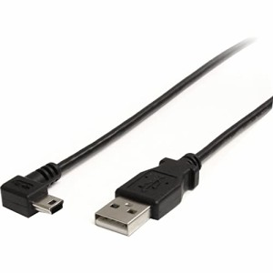 StarTech.com 1.8m ミニUSB変換ケーブル miniUSB右向きL型ケーブル USB A端子 オス - ・・・