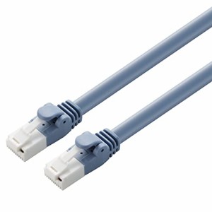 エレコム LANケーブル CAT6A 3m ツメが折れない 爪折れ防止コネクタ cat6a対応 スタンダード ブルー L・・・