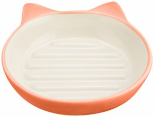Pet rageous designs（ペットレジオスデザイン）猫用食器 イージーダイナーキャットディッシュ オレンジ