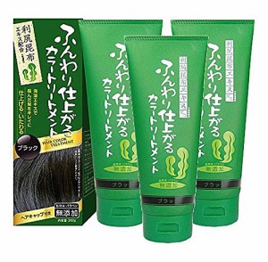 ふんわり仕上がるカラートリートメント ブラック（白髪染め） 3個セット