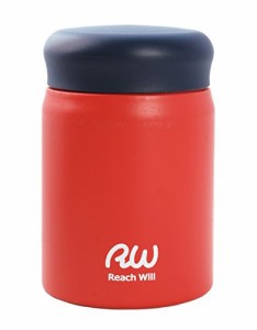 Reach Will魔法瓶 フードポット320ml 軽量 真空2重構造ステンレスフードポット 保温保冷 レッド RBB-・・・