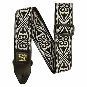 [ERNIE BALL] 【正規品】 5345 ギターストラップ JACQUARD STRAP BLACK HEART ・・・