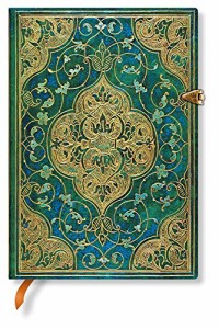 Paperblanks / ペーパーブランクス ペーパーブランクス ノート ターコイズ B6 ミディ 罫線 PB3214-4