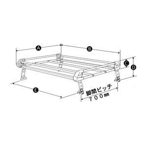 TUFREQ タフレック ルーフキャリア スズキ ジムニー 年式:H10.10~ 型式:JB23W Pシリーズ PR22・・・