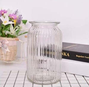 ガラス 花瓶 クリア ガラス フラワーベース 大 ストレート型円柱 ガラス製 花瓶 花器 透明 ヨーロピアンスタイル フ・・・