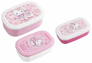 OSK(オーエスケー) 弁当箱 ハローキティ さくら シール容器 180ml 300ml 480ml 3個セット 日本製・・・