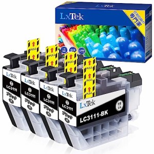【LxTek】LC3111-4PK 互換インクカートリッジ ブラザー(Brother)用 LC3111 インク ブラック・・・
