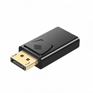 DisplayPort→HDMI変換プラグ dp→hdmi DisplayPortオス HDMIメス 変換アダプター (・・・