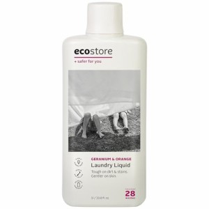 ecostore(エコストア) ランドリーリキッド 【ゼラニウム＆オレンジ】 1L 洗濯洗剤 洗剤 液体 植物由来 肌にやさしい