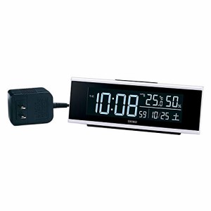 セイコークロック(Seiko Clock) 置き時計 目覚まし時計 電波 デジタル 交流式 カラー液晶 シリーズC3 白・・・