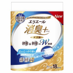 エリエール トイレットペーパー 消臭プラス(+) 25m×18ロール ダブル パルプ100% しっかり香る フレッシュク・・・