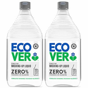 ECOVER(エコベール) エコベール ゼロ 食器用洗剤 詰め替え用 (無香料・無着色) 950ml×2個 大容量 ec・・・