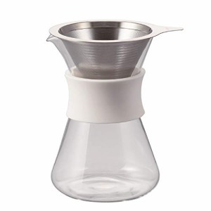 HARIO(ハリオ) ガラスコーヒーメーカー Glass Coffee Maker 実用400ml ホワイト ドリッパー・・・