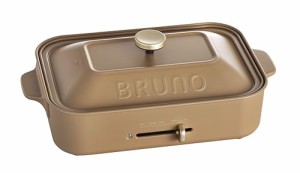 BRUNO ブルーノ コンパクトホットプレート 本体 プレート2種 (たこ焼き 平面)レシピブック 付き ジンジャーブラ・・・