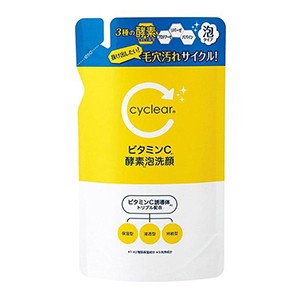 熊野油脂　サイクリア ビタミンC 酵素 泡洗顔つめかえ 250ml