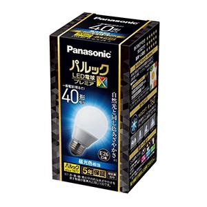 パナソニック　LED電球 E26 パルック プレミアＸ 40W形昼光色全配光 Ra90 LDA4DDGSZ4F 1個