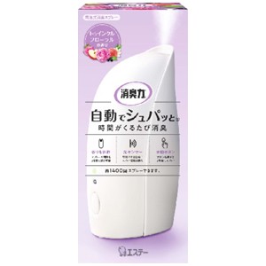 エステー　消臭力　自動でシュパッと電池式 玄関部屋用 トゥインクルフローラルの香り本体 ３９ｍｌ