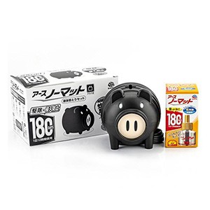 アース製薬 アースノーマット 蚊とり 黒ブタ 無香料 180日セット1個（本体1個+取り替えボトル1本）