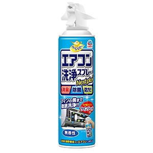 アース製薬　らくハピ　エアコン洗浄スプレーネクストプラス　無香性４２０ｍｌ