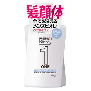 花王　メンズビオレＯＮＥ　オールインワン全身洗浄料　清潔感のあるフルーティーサボンの香り　本体４８０ｍｌ