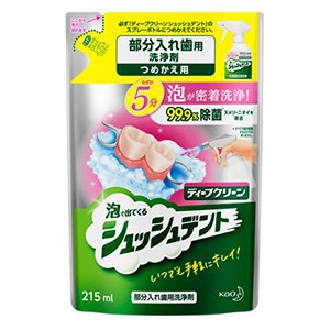 花王　ディープクリーン　シュッシュデント　部分入れ歯洗浄剤つめかえ２１５ｍｌ