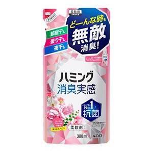 花王　ハミング消臭実感　ローズ＆フローラルの香り　つめかえ用３８０ｍｌ