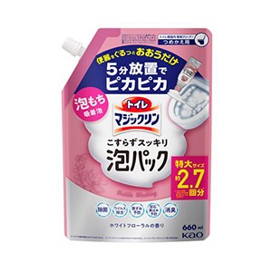 花王　トイレマジックリン こすらずスッキリ泡パック ホワイトフローラルの香りつめかえ６６０ｍｌ