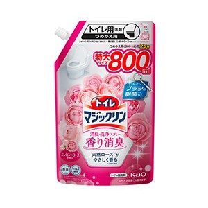 花王　トイレマジックリン 消臭・洗浄スプレー 香り消臭 エレガントローズつめかえ８００ｍｌ