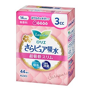 花王　ロリエ　さらピュア吸水 超吸収スリム 3cc 無香料４４枚