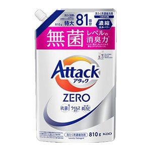 花王 アタックゼロ　ZERO 大サイズ つめかえ810ｇ