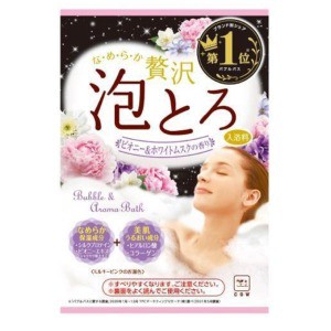 牛乳石鹸　贅沢泡とろ 入浴料 ピオニー＆ホワイトムスクの香り３０ｇ