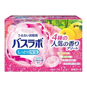 白元アース　HERSバスラボ 薬用入浴剤４種の人気の香りアソート４５ｇ×１２錠