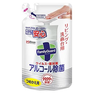 ジョンソン ファミリーガード アルコール除菌 リビング・洗面台用つめかえ２５０ｍｌ