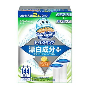 ジョンソン　スクラビングバブル トイレスタンプ 漂白成分プラス ホワイティーシトラスつめかえ２本パック