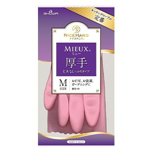 ショーワグローブ　ナイスハンドミュー 厚手 Ｍサイズ　 ピンク1双