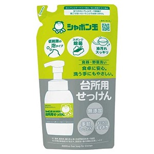 シャボン玉　台所用せっけん 泡タイプ 無添加 食器・野菜洗いつめかえ２７５ｍｌ