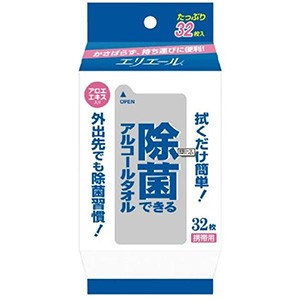 大王製紙　エリエール　除菌できるアルコールタオル携帯３２枚