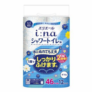 大王製紙　エリエール　イーナ　トイレット　シャワー用2倍巻１２ロール