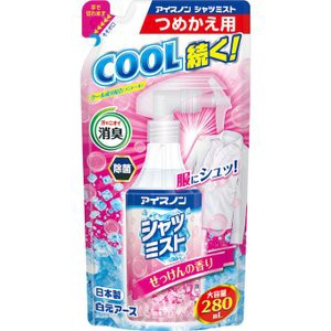 白元アース　アイスノン　シャツミスト せっけん大容量詰替２８０ｍｌ