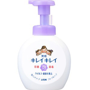 ライオン　キレイキレイ薬用泡ハンドソープ本体大型サイズフローラルソープの香り５００ｍｌ