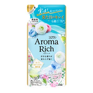 ライオン　ソフラン　アロマリッチ　柔軟剤　サラ　つめかえ３８０ｍｌ