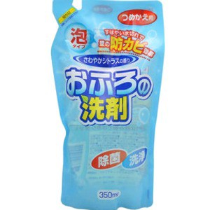 ロケット石鹸 　おふろの洗剤　泡タイプ　さわやかシトラスの香り　つめかえ用　３５０ｍｌ　