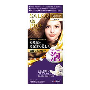 ダリヤ  サロンドプロ 泡のヘアカラー エクストラリッチ 白髪用 3B ベージュブラウン