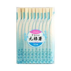 大和物産 小花日和アスペン元禄箸 50膳