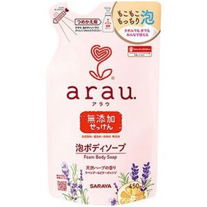 サラヤ　アラウ　泡ボディソープ　つめかえ450ｍｌ