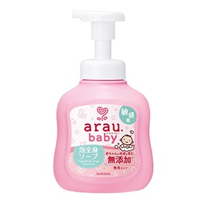 サラヤ　アラウ　ベビー 泡全身ソープ 敏感肌 無香タイプ本体４５０ｍｌ